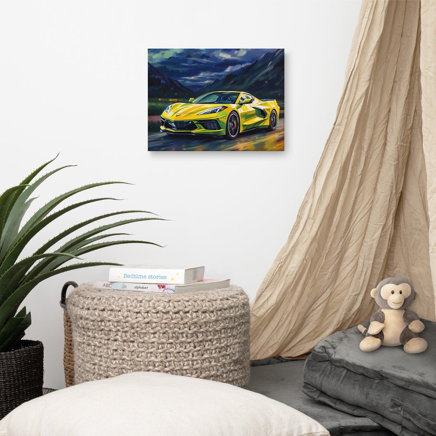 Yellow Starry Night (Canvas)