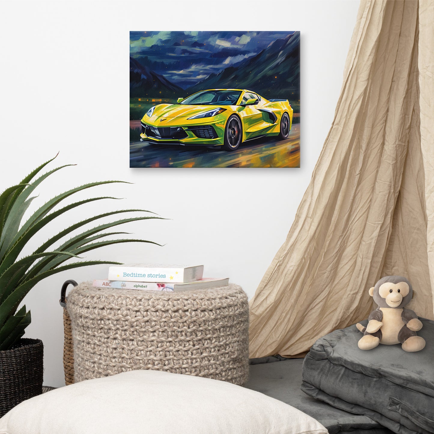Yellow Starry Night (Canvas)