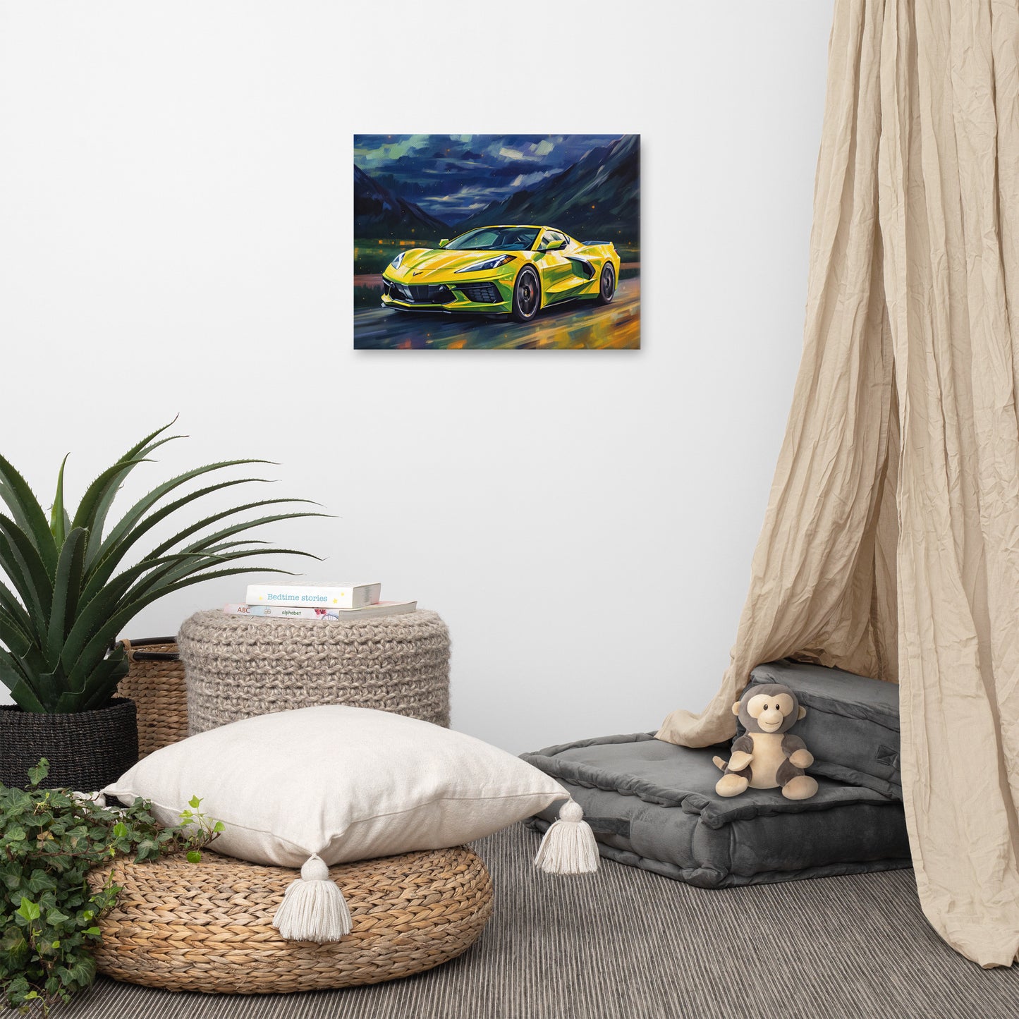 Yellow Starry Night (Canvas)