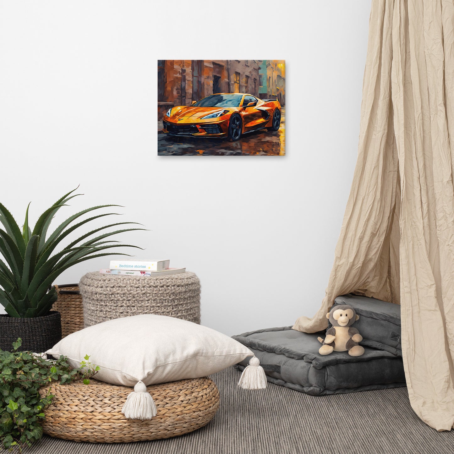 Orange Impressionist (Canvas)
