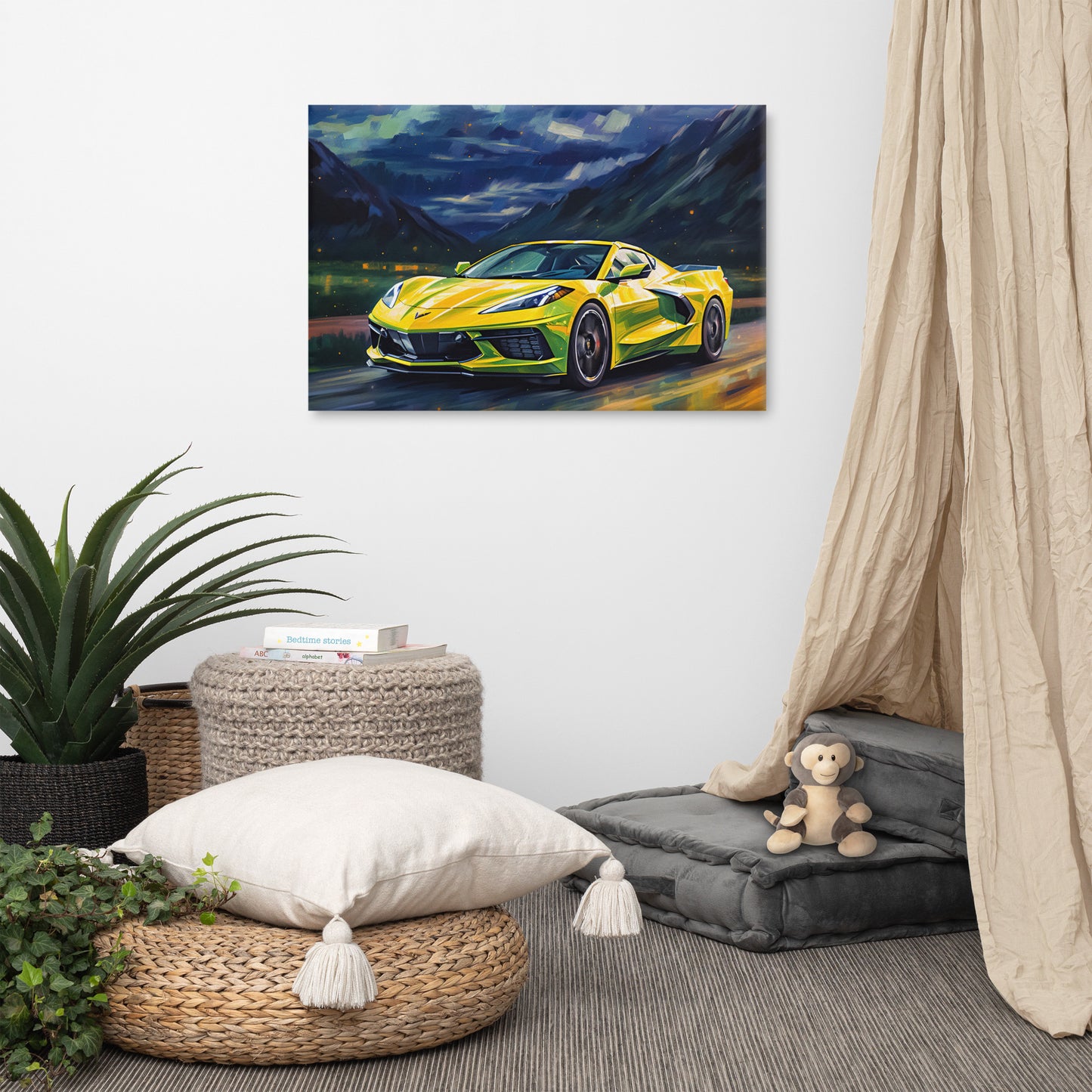 Yellow Starry Night (Canvas)