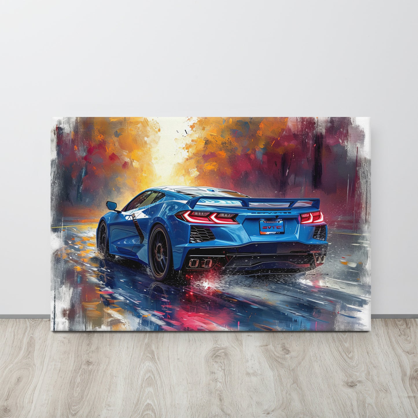 Velocity in Blue (Canvas)