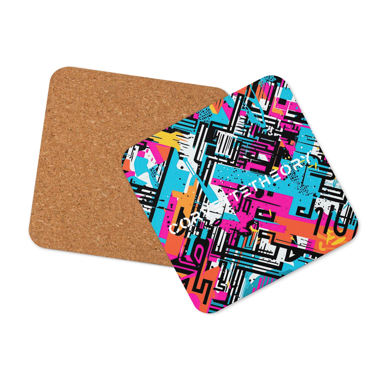 Corvette Theory Vibrant Cork-back coaster